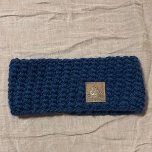 Blue Knit Matterhorn Headband from Zermatt
